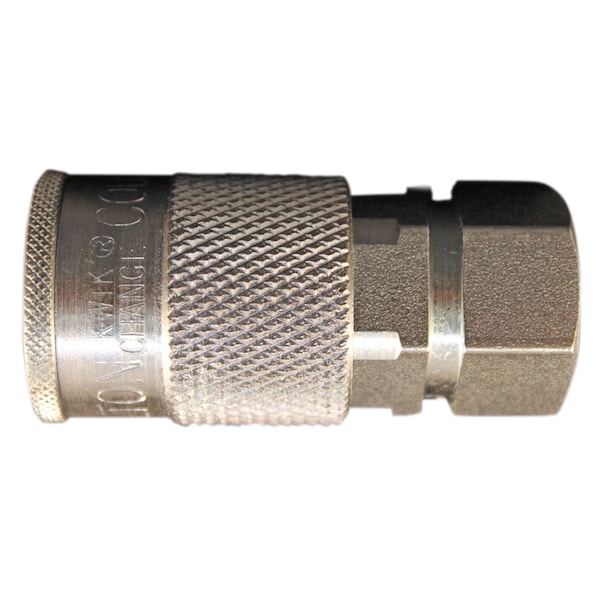 H Style Industrial Coupler, 3/8" FNPT, PK50